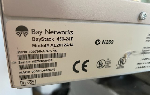 Bay Networks 24 port gigabit ethernet switch