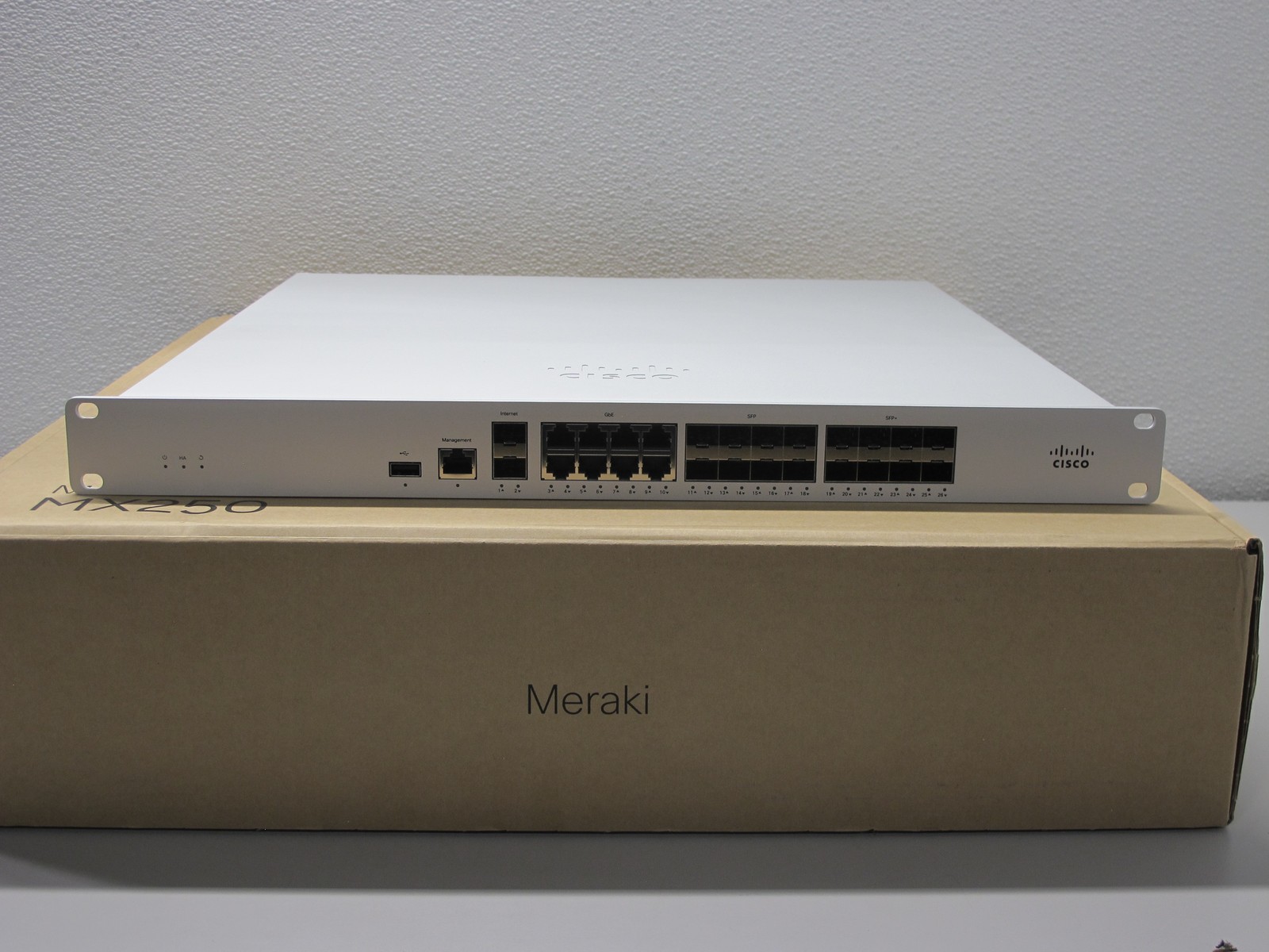 Cisco Meraki MX250-HW CLoud Managed Security Appliance - Unclaimed