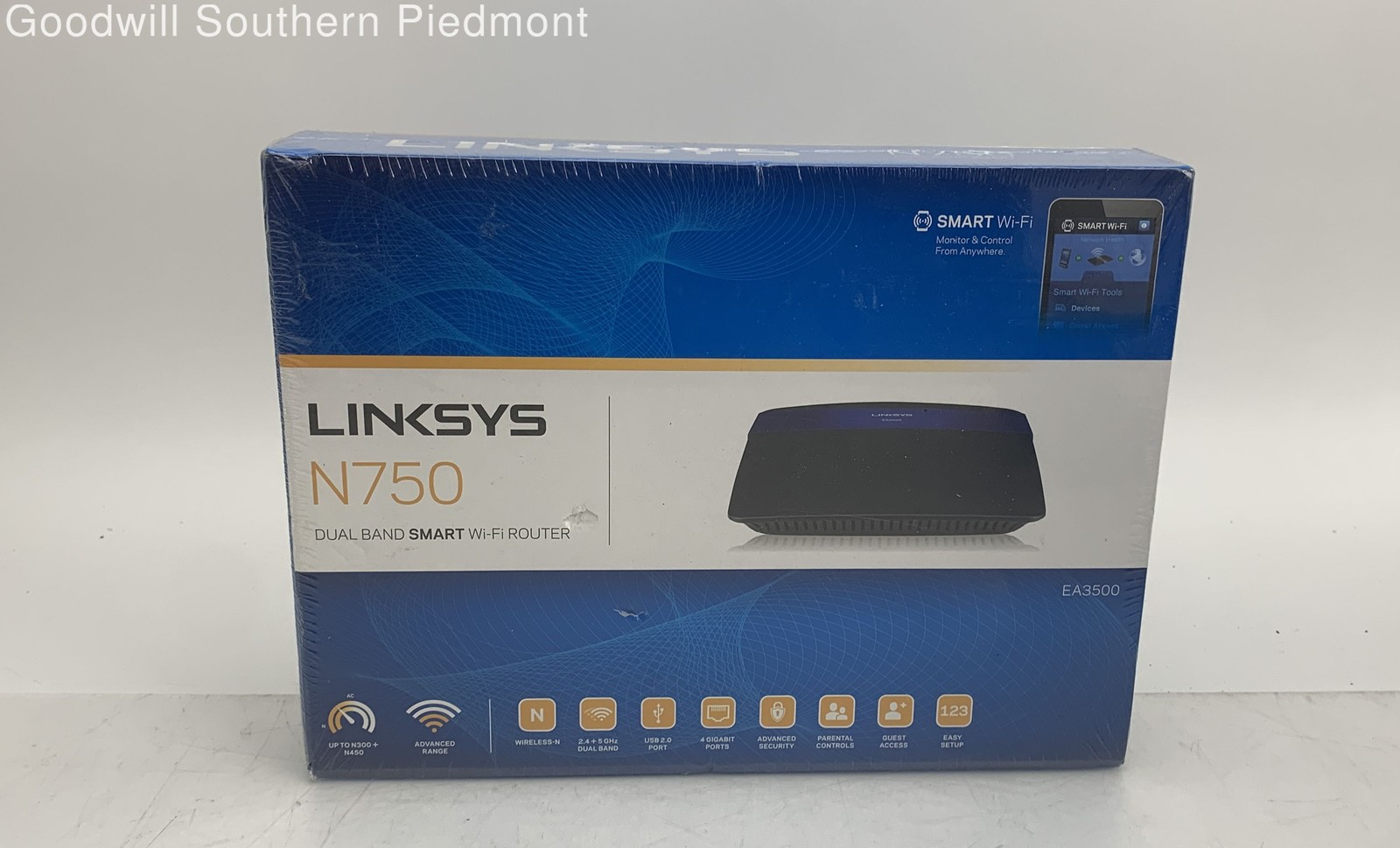 Linksys N750-EA3500 Dual Band Smart Wi-Fi Router - New