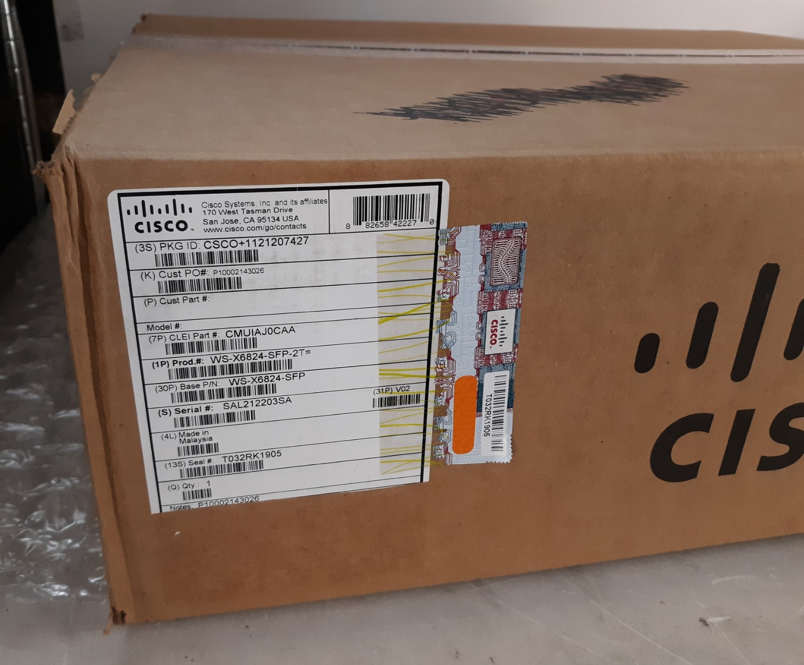 Cisco WS-X6824-SFP-2T 24-Port Gigabit SFP Switch Module NEW *SEALED*