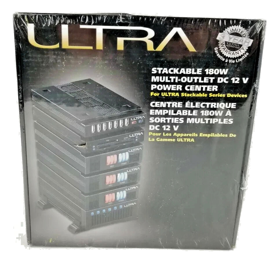 ULTRA Stackable 180W Multi-Output DC 12V Power Center - NEW