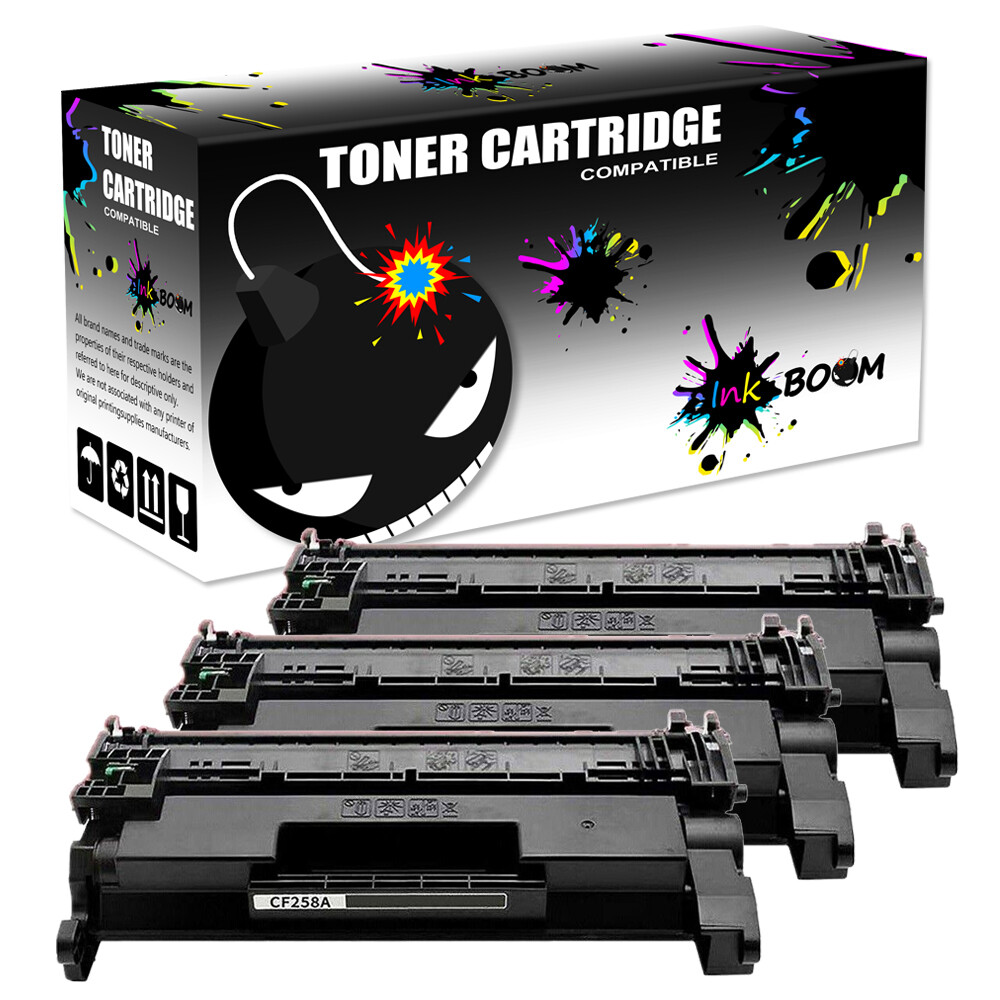3BK Toner Cartridge replace for HP CF258A NO-CHIP LaserJet M404n MFP M428fdw