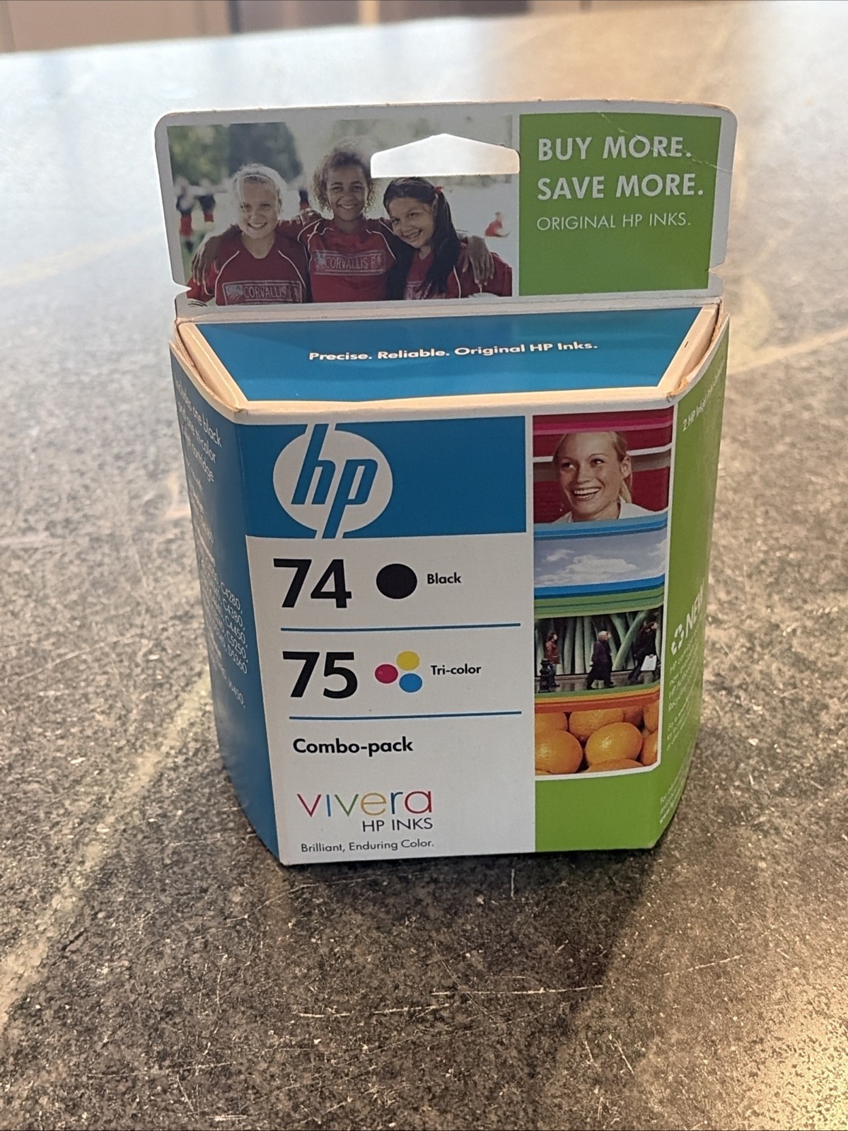 GENUINE NEW HP 74/75 (CB335WN/CB337WN) Ink Cartridge Retail Box exp 2011