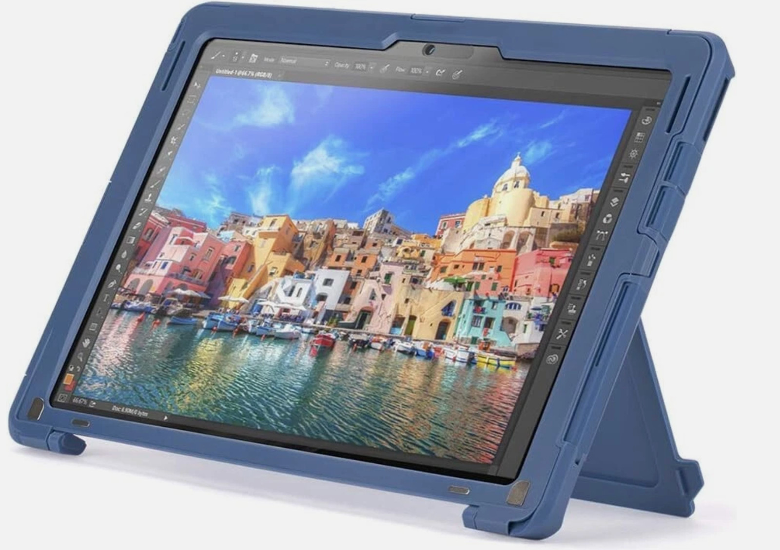 Griffin Microsoft Surface Pro (2017) Survivor Slim Hard Case with Stand Blue