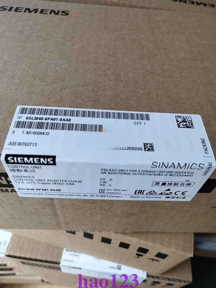 In Box Siemens SINAMICS 6SL3040-0PA01-0AA0 Control Unit(UPS/FedEx) NEW
