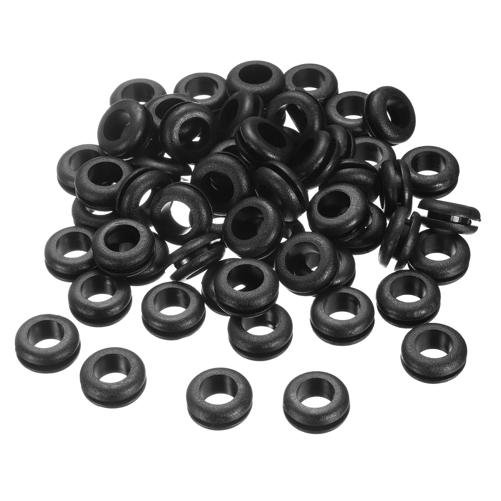30Pcs 12x15mm Rubber Grommets Firewall Grommet Automotive for Wiring Black