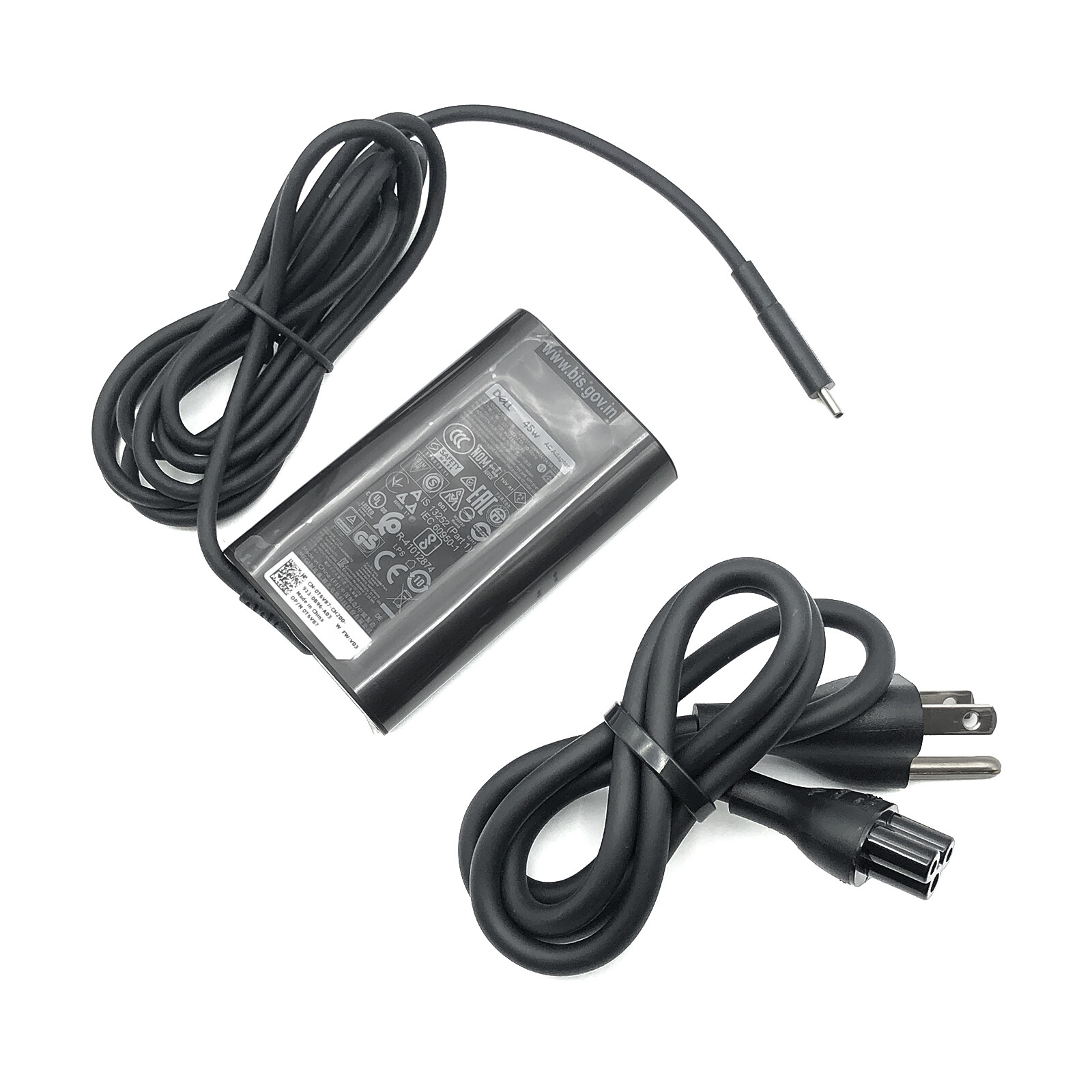 Genuine Dell AC Power Adapter for Dell XPS 13 9360 9365 9370 9380 Charger 45W