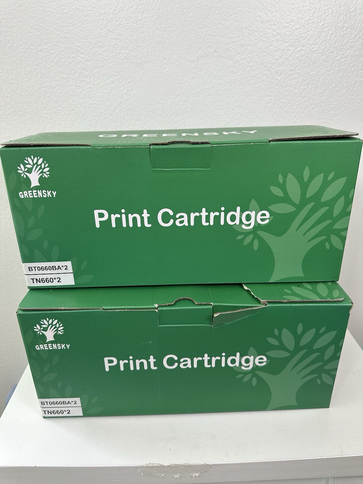 TN660 Compatible Toner Cartridge Bundle 2 Pack Open Box Sealed Bags 