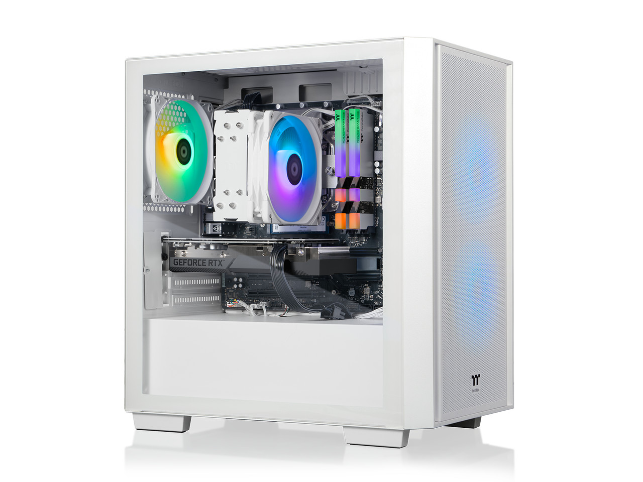 Thermaltake LCGS NE 5760S-H16 Gaming Desktop (AMD Ryzen 7 5700, NVIDIA GeForce R