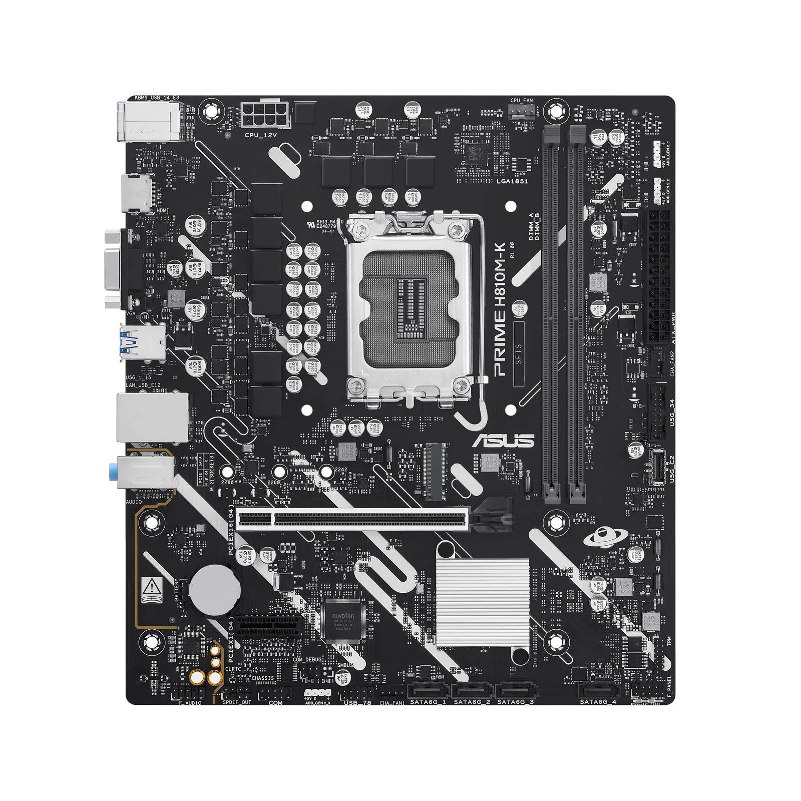 ASUS Prime H810M-K Intel H810 LGA1851 micro-ATX motherboard (Advanced AI PC-read