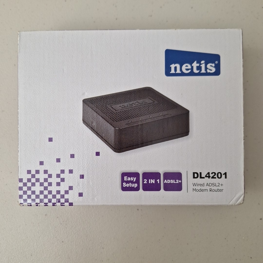 Netis Systems 2-in-1 Modem and Router (DL4201) Wired ADSL2/2+ MODEM & ROUTER New