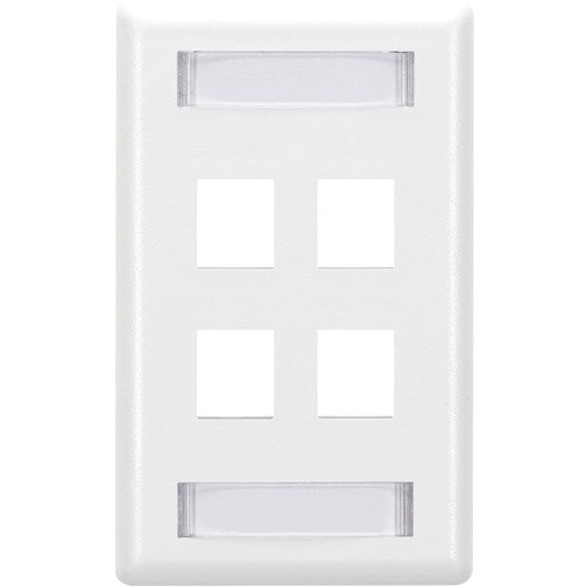 Black Box GigaStation2 4 Socket Network Faceplate (wpt476)