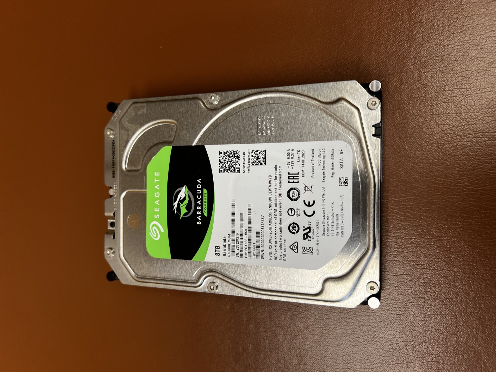Seagate Barracuda 8 TB, Internal 3.5" (ST8000DM004) Hard Drive