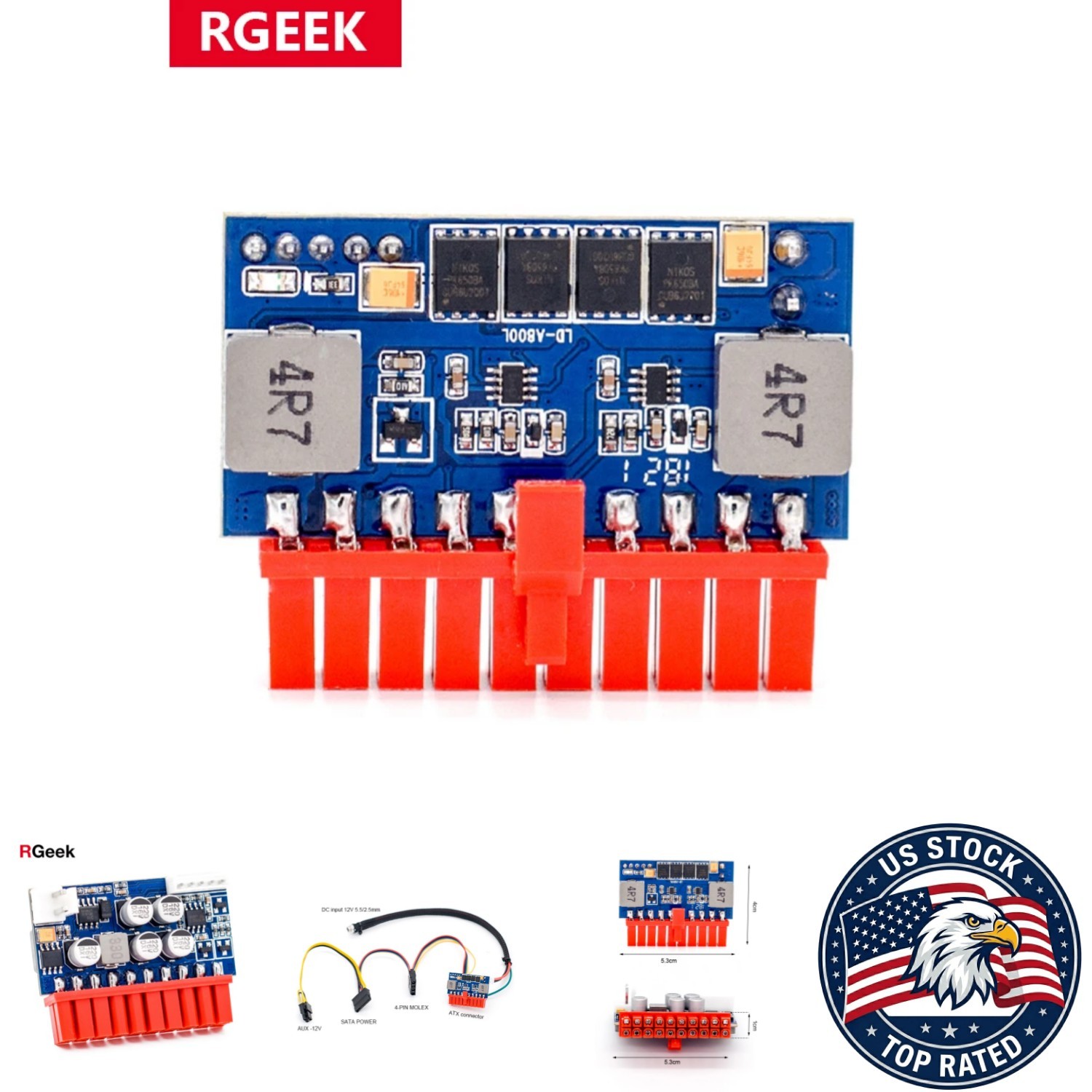 90W 12V DC Power Supply with Active PFC 4 Pin CPU Connector 24Pin Interface
