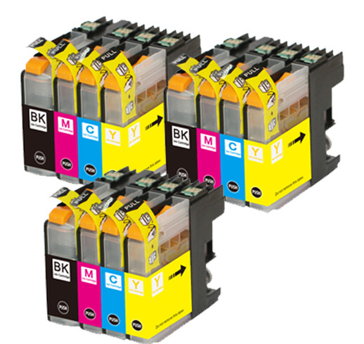 12PK Premium Ink fits Brother LC103 Series MFC-J245 MFC-J470DW MFC-J475DW