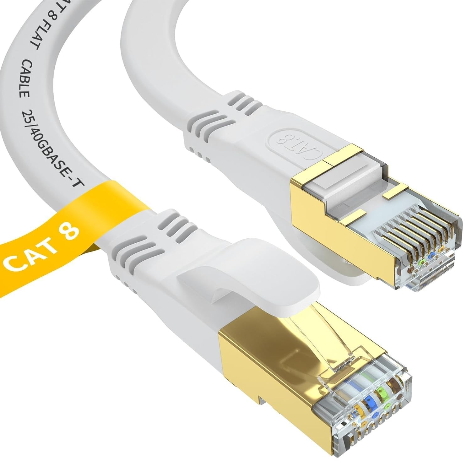 High-Speed Cat 8 Ethernet Cable 6FT - Gold Plated RJ45 for Unmatched Performance