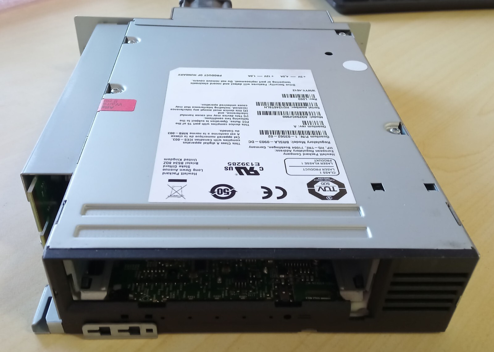 HP Ultrium LTO 5  Tape Drive FC  HH  QTM  AQ294C#900 1-03562-02  AQ294C  LTO5