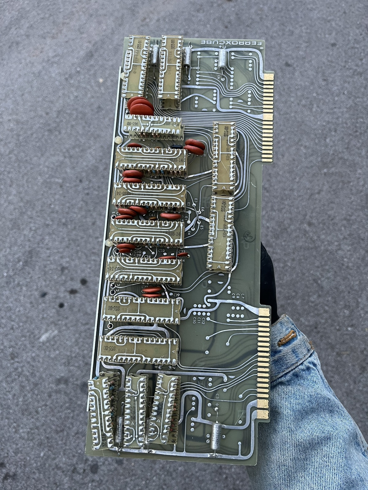 Vintage Strange Circuit Boards Scrap Gold Recovery Electronic Components