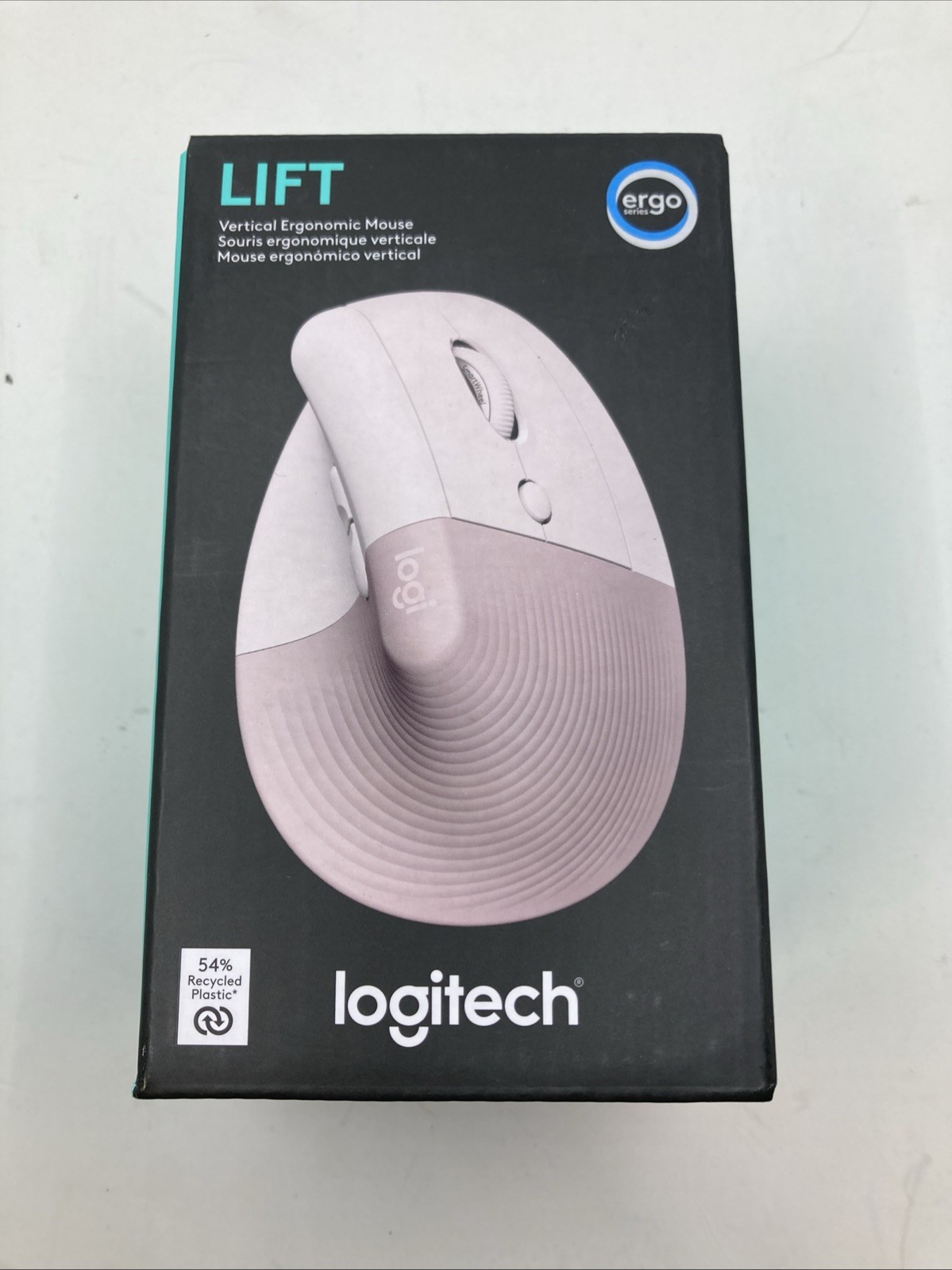 Logitech Lift Vertical Ergonomic Mouse, Wireless, Bluetooth or Logi Bolt MR