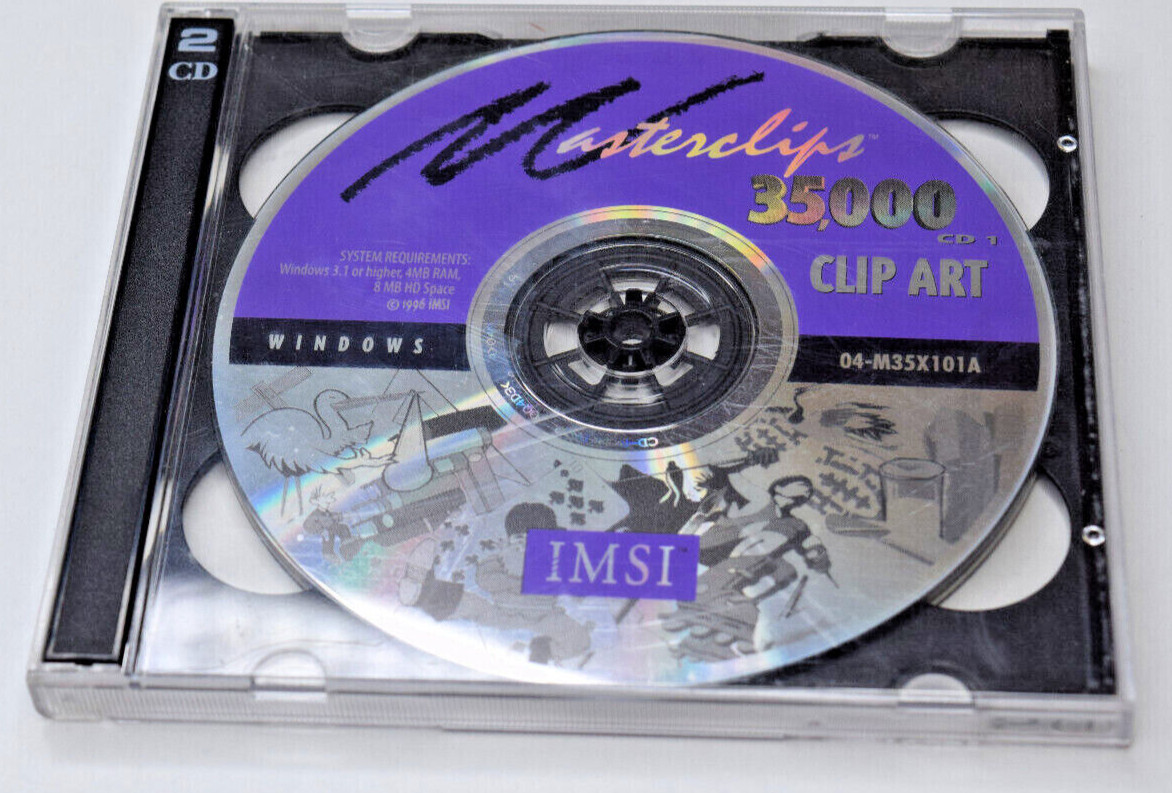 Software PC Masterclips 35000 Premium Image Collection 2 CDs 