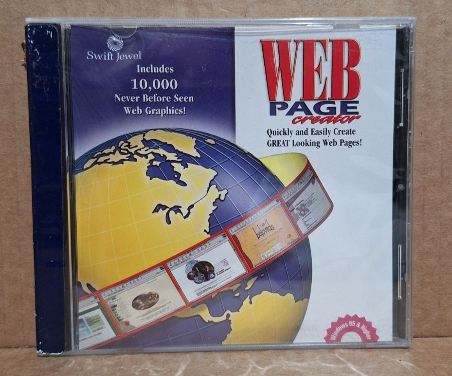 Web Page Creator (PC) by Swift Jewel - New / Sealed
