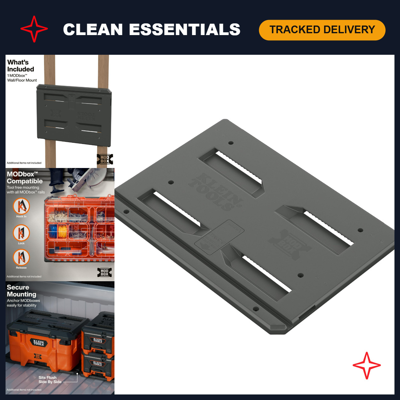 Modular Mounting Bracket Toolboxes - Wall & Floor Mount, Durable Steel Organizer