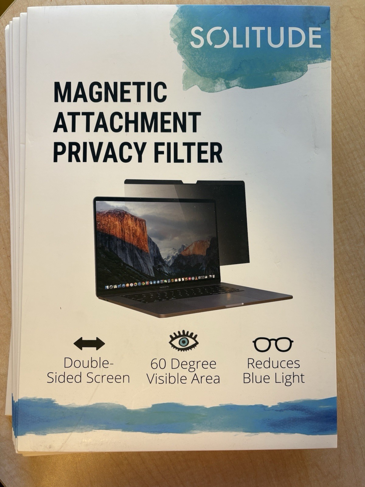New Solitude Screens Magnetic Privacy Screen Filter for 13-Inch MacBook Pro