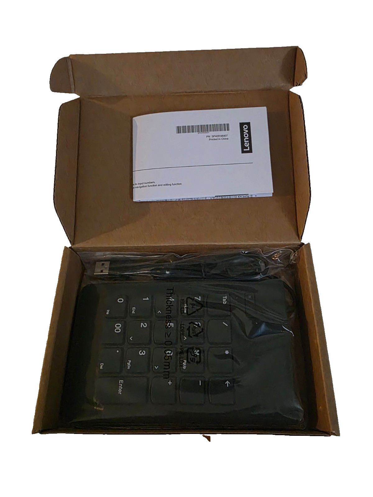 Lenovo KBD_BO Num Keypad 1 Numeric Keypad Universal USB Black