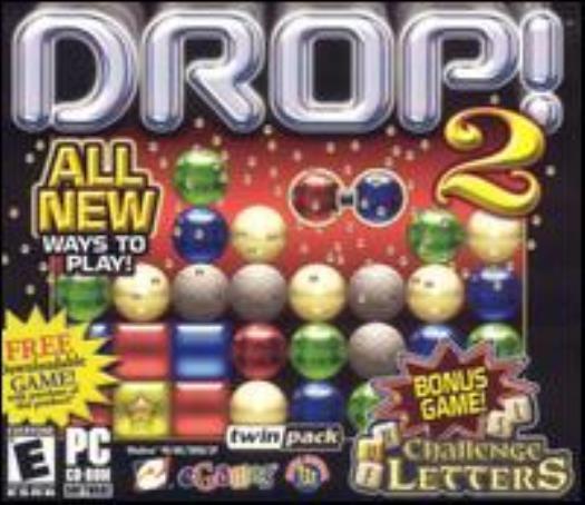 Drop 2 + Challenge Letters PC CD swap colored marbles match puzzle word game