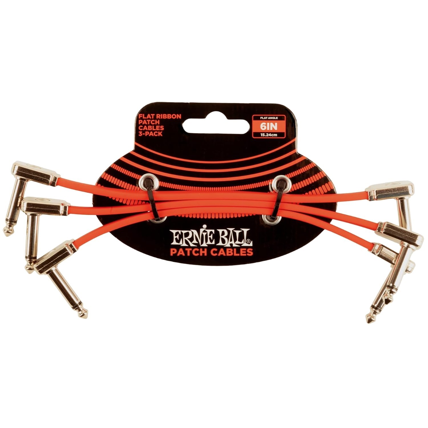 6" Flat Ribbon Patch Cable 3-Pack - Red