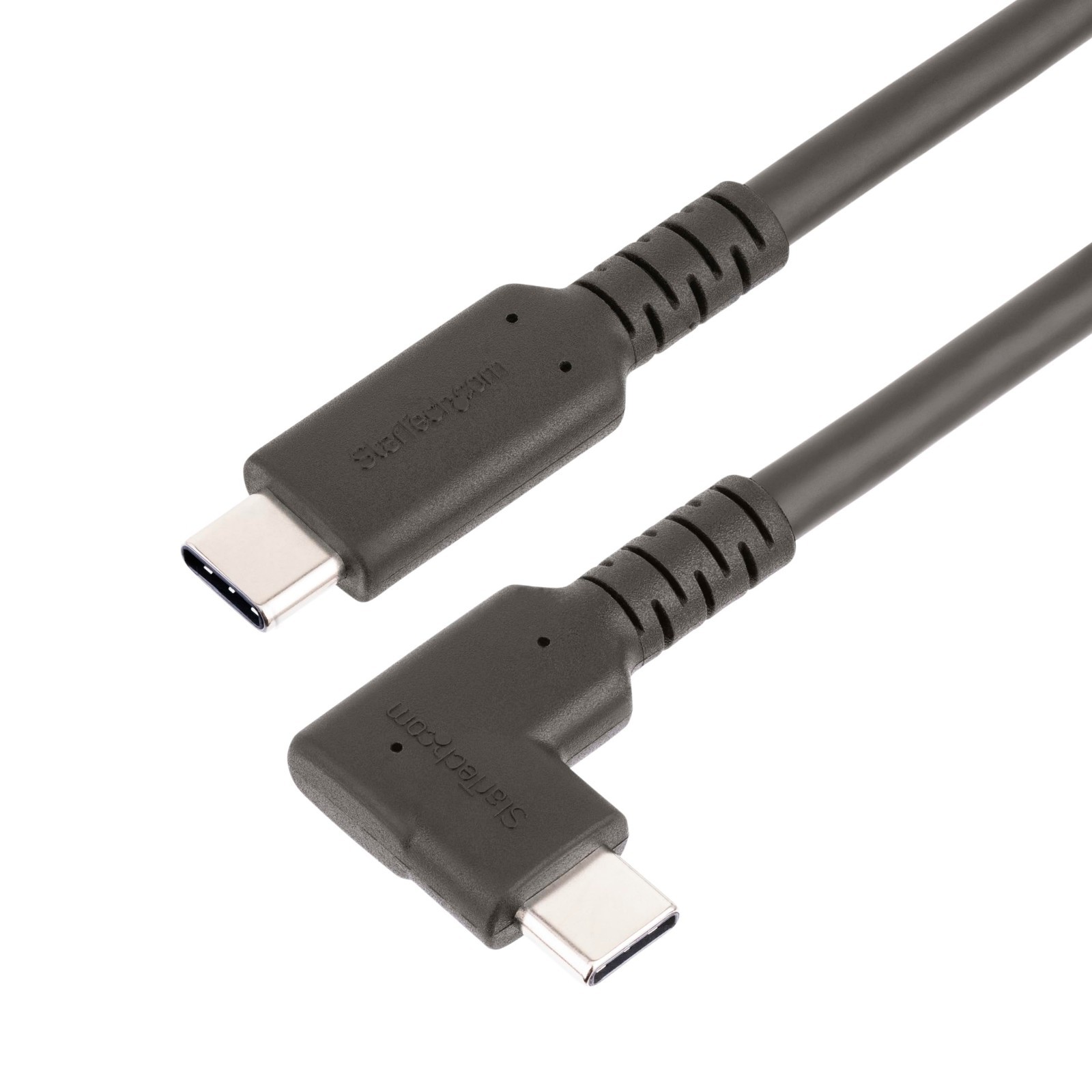 3.3ft Right-Angled USB-C Cable, 10Gbps Data Transfer, 100W Power Delivery, Black