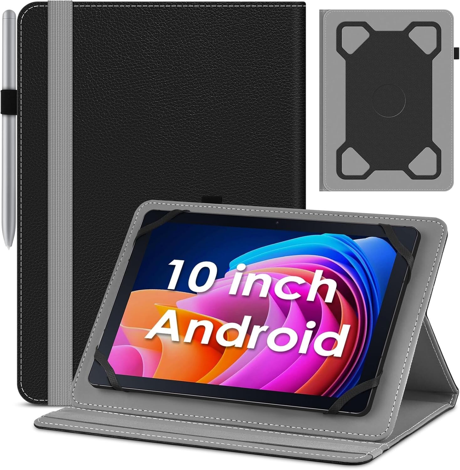DETUOSI Universal 10 Inch Tablet Case,10.1 Inch Android Tablet Case, Protecti...