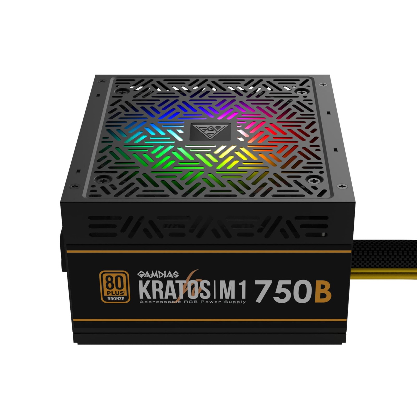 GAMDIAS RGB Gaming PC Power Supply 750W 80 Plus Bronze Certified 750 