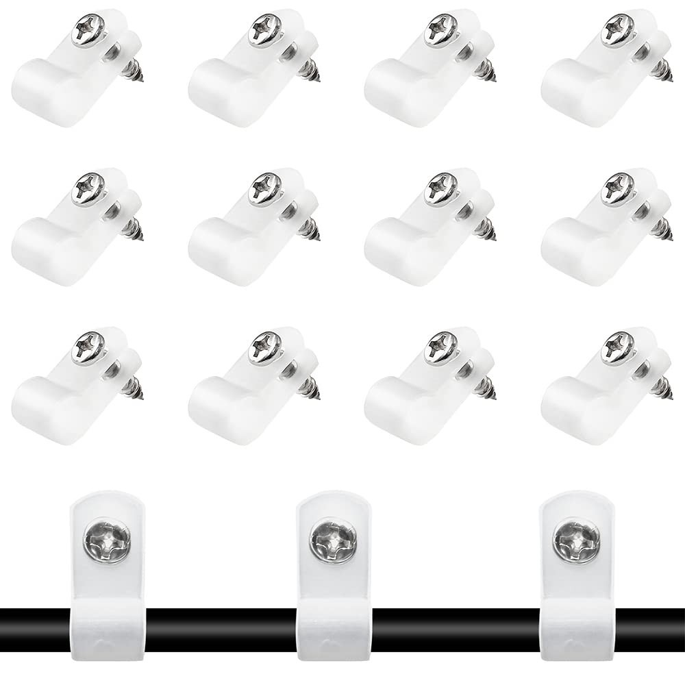 Durable 50 Pcs R-Type Nylon Cable Clips - 3/8 Inch, Great for Any Wiring Needs