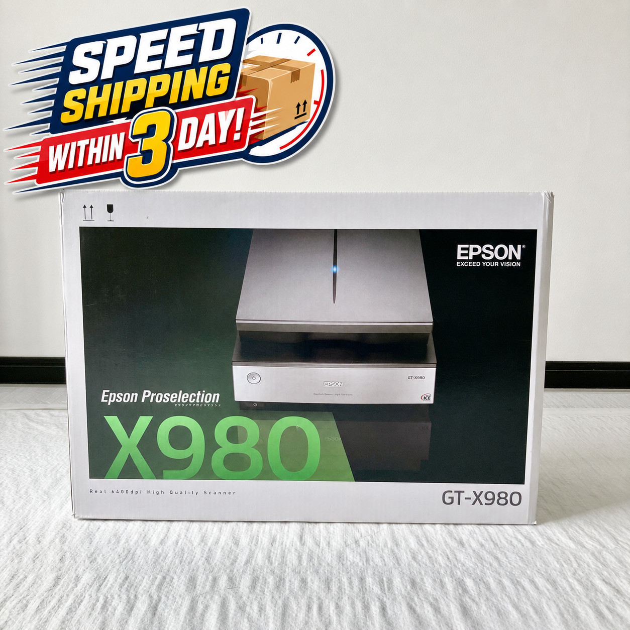 Epson Proselection EPSON GT-X980 High Quality Scanner Real 6400 dpi 100V New