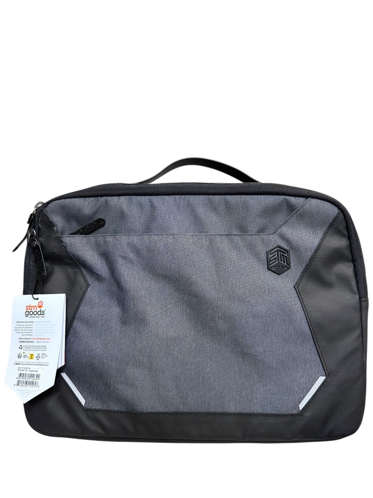 STM Myth Brief - Black: Polyester Electronics Case for Laptops up to 17"