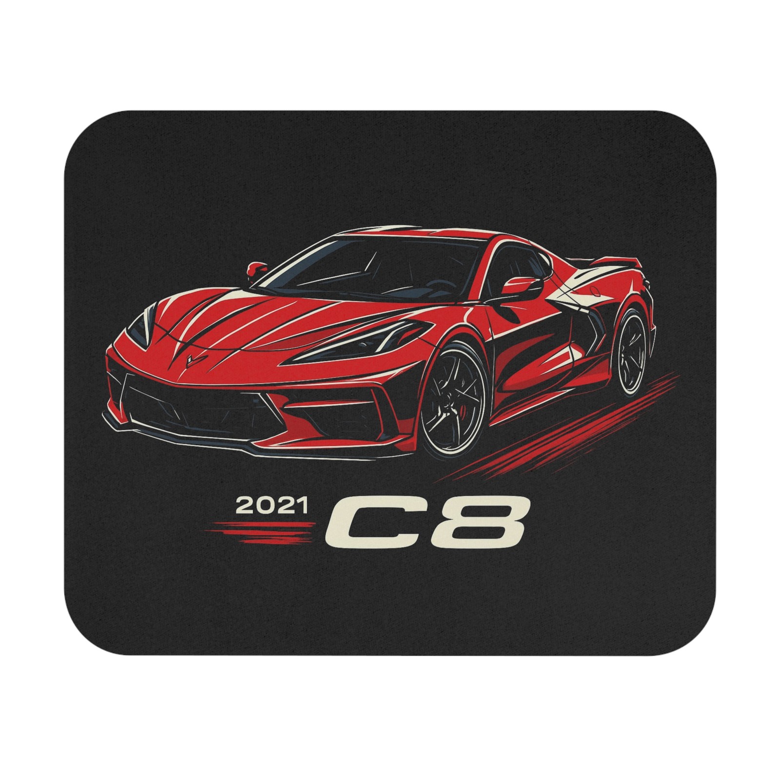 2021 Corvette C8 Red Stingray Car Mouse Pad Racing Desk Mat Gamer Gift