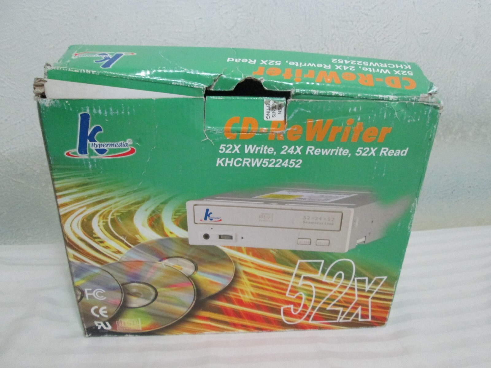 K Hypermedia 52X CD-ReWriter Internal CD-RW Desktop Computer Open Box