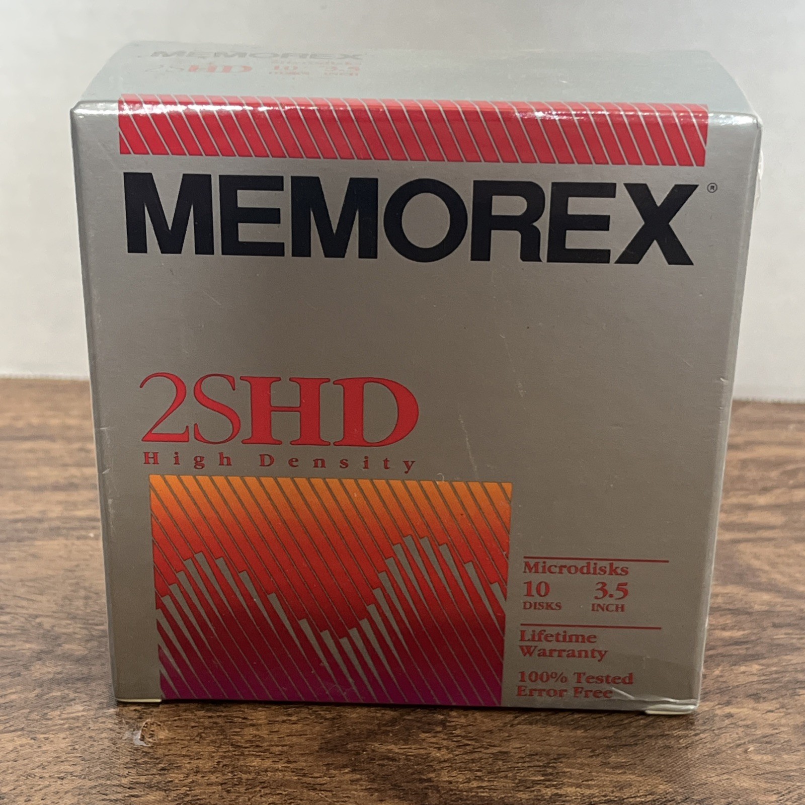 NOS Sealed Memorex High Density Diskettes 3.5" 10 Pack 1.44 mb 
