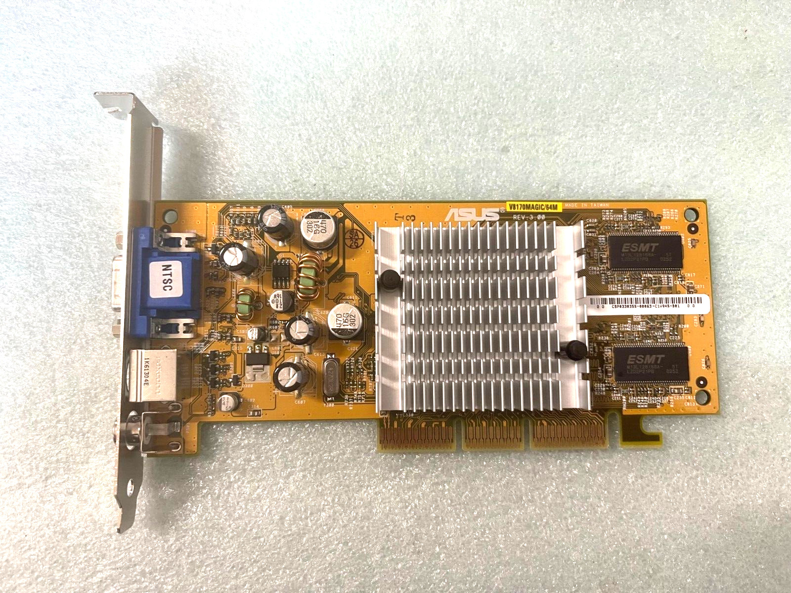ASUS AGP-V8170MAGIC/64M AGP VGA CARD VGA SVID COMP OUT MXB188