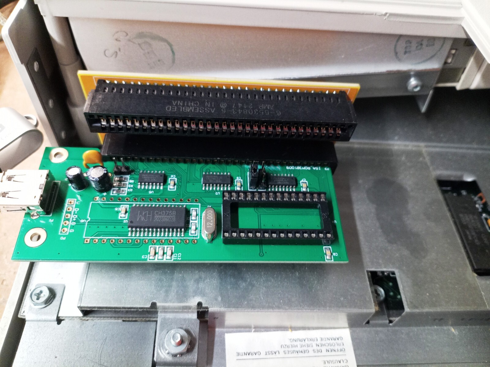 Tandy 1000 DUAL ISA Riser card EX HX PLUS  Add TWO 2 ISA cards to Tandy 1000
