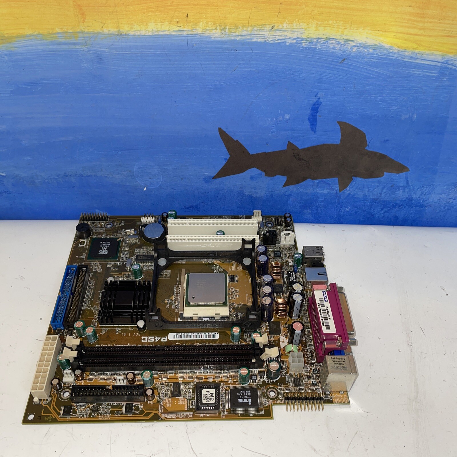 Asus P4SC Motherboard Rev 1.01 With P4 2A GHZ CPU