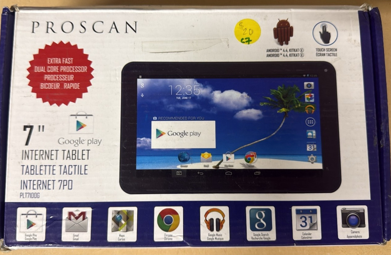 Proscan 8" Android Tablet WiFi Touchscreen Portable Internet Tablet