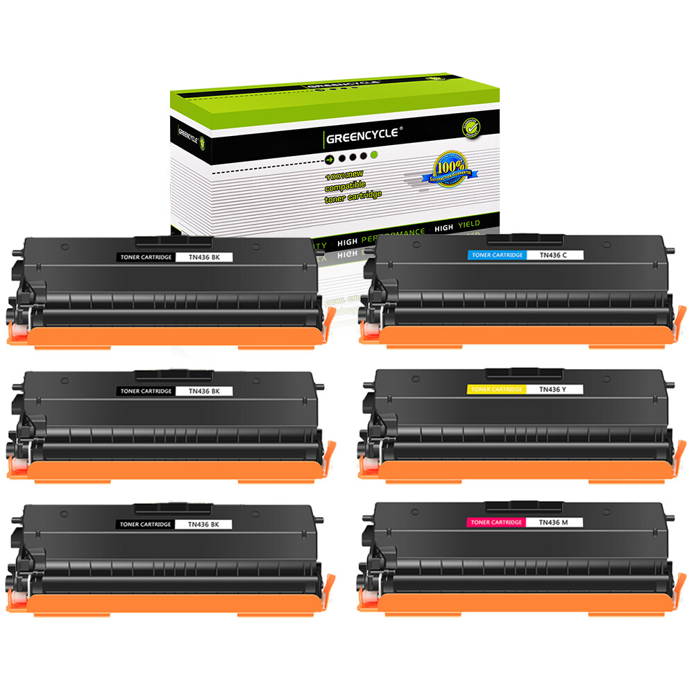 6PK TN436 BCYM Color Toner Fits For Brother HL-L8260CDW MFC-L8900CDW L8610CDW