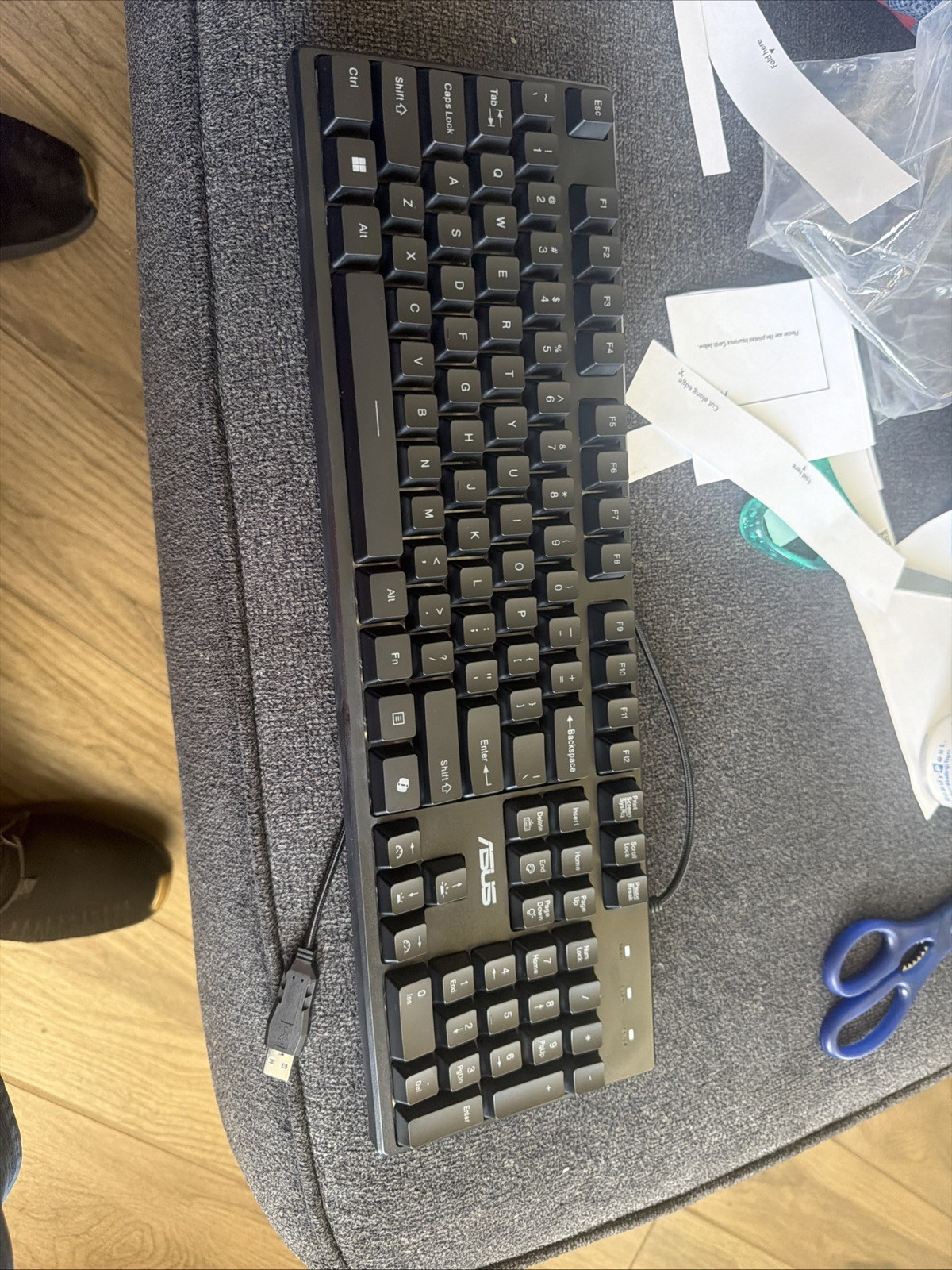 ASUS K710 Wired USB Standard Keyboard Black Multimedia English QWERTY