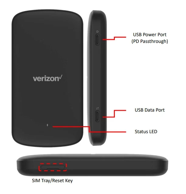 Verizon 5G USB Modem , Plug and Play Slim Design - MODEL - QTAWUA
