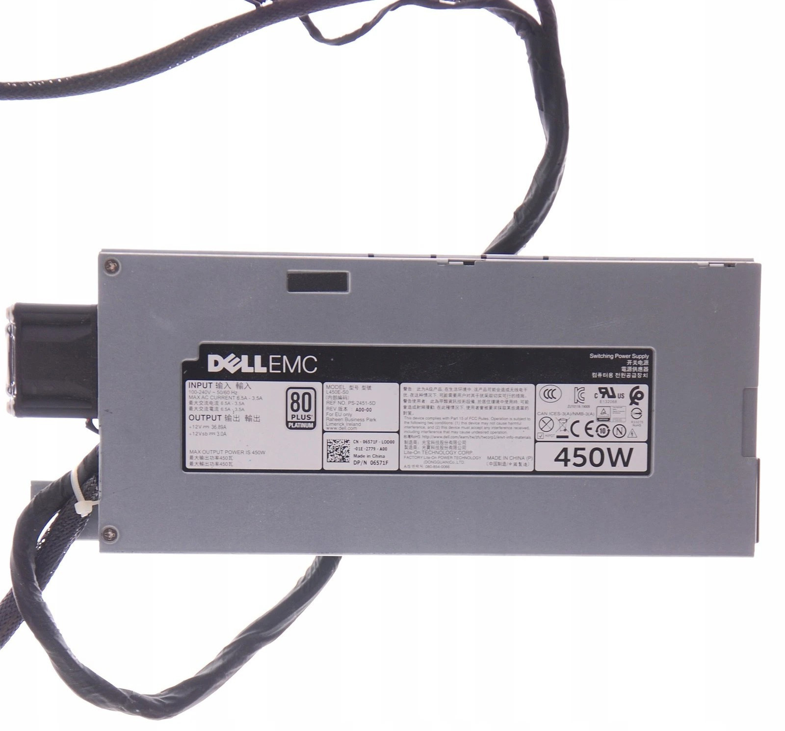 Dell 450W power supply L450E-S0 06571F PowerEdge R240 R250 OEM NEW