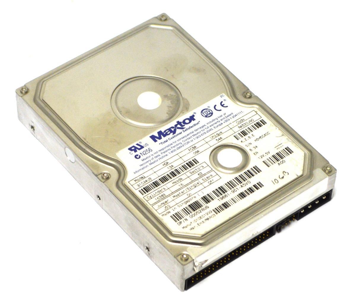 MAXTOR 91024U3 IDE DRIVE 10 GB