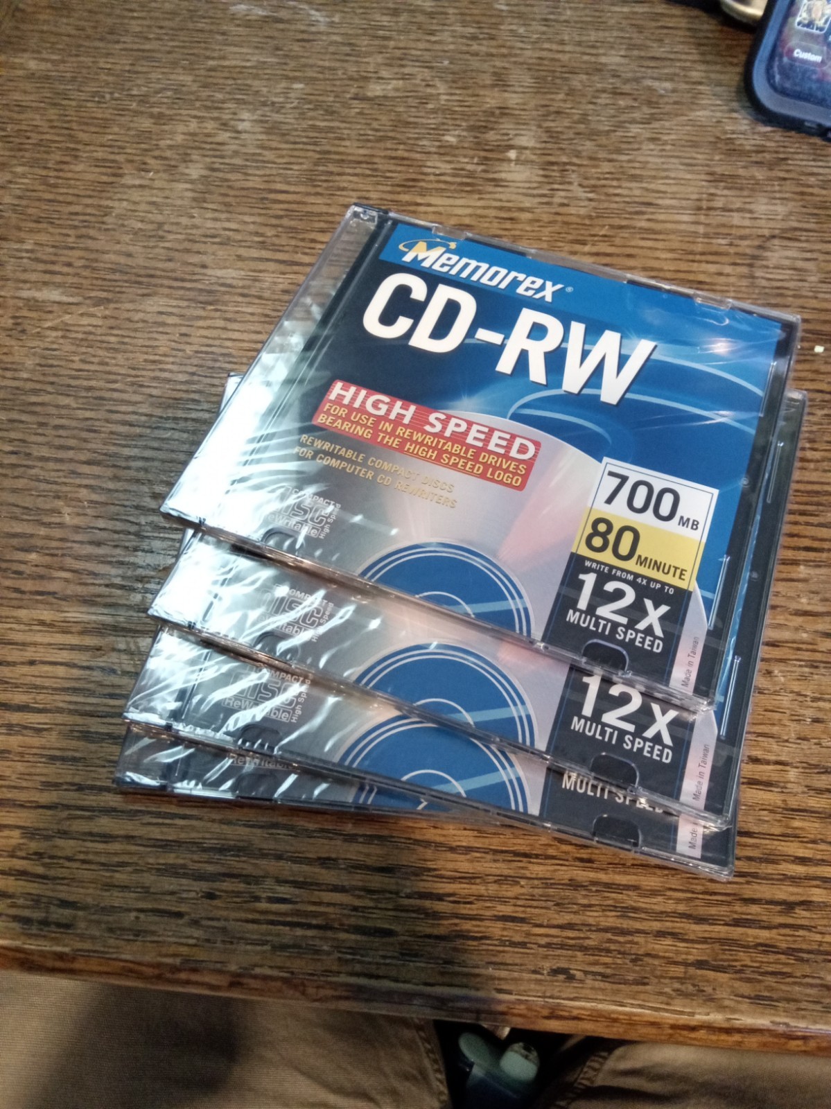 NEW SEALED Lot Of 4 Memorex High Speed CD-RW Rewritable 700MB 80min 