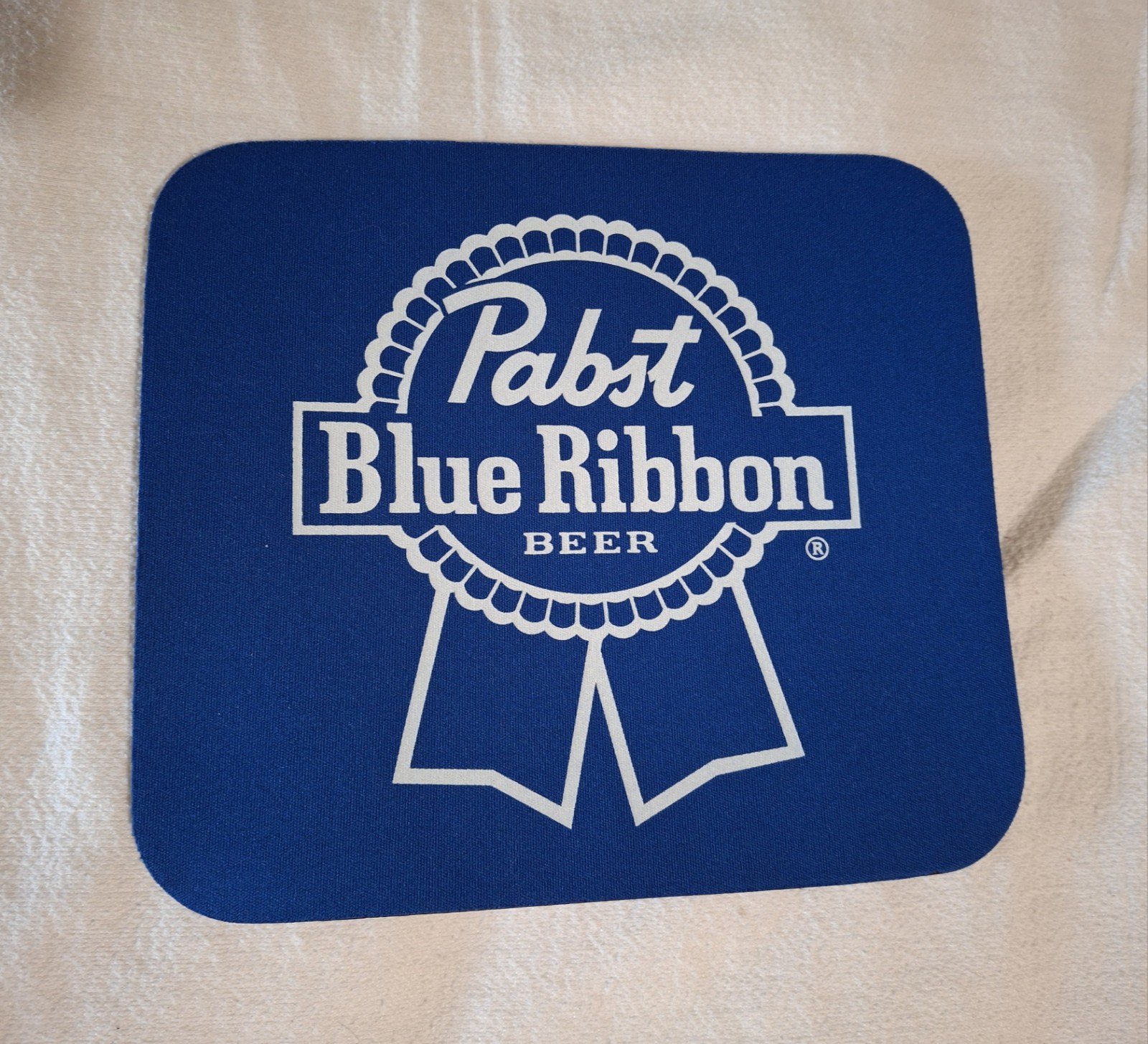 Pabst Blue Ribbon PBR Beer 9" x 8" Mouse Pad in Blue - Fast Shipping